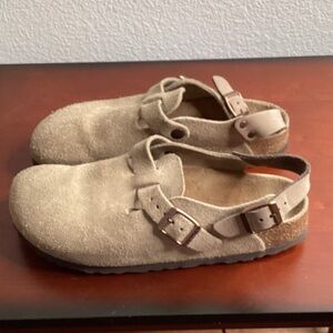 Birkenstock Tokyo Suede Leather Clogs